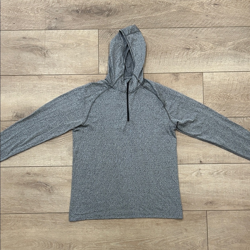Lululemon men large metal vent tech quarter zip hoodie